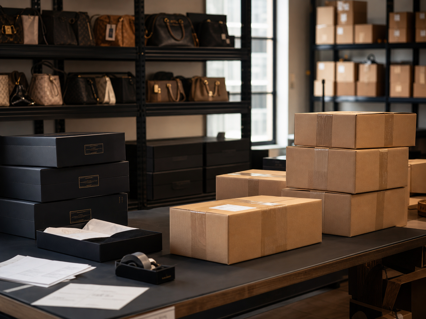 Shipping preparation for wholesale orders